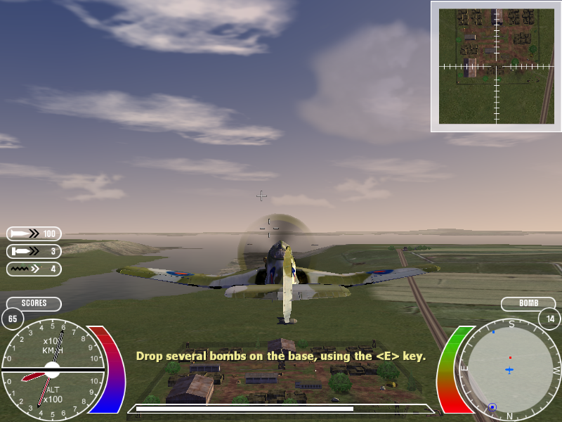 Battle of Europe (Windows) screenshot: Dropping some bombs