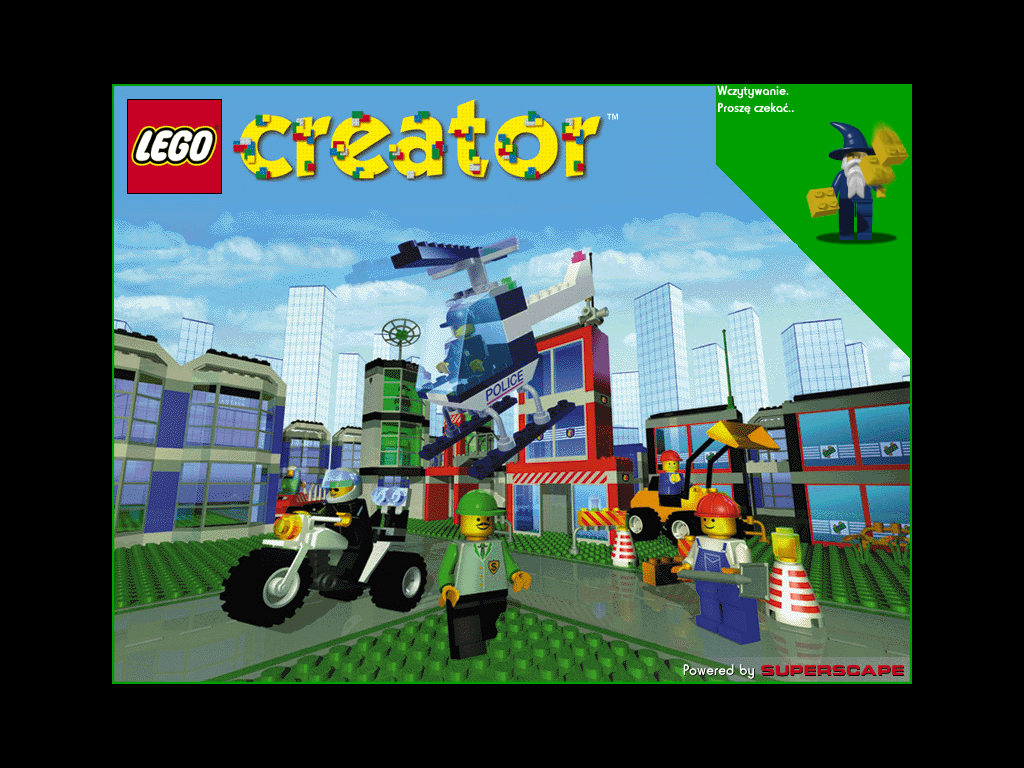 LEGO Creator (Windows) screenshot: Loading screen (Polish version)
