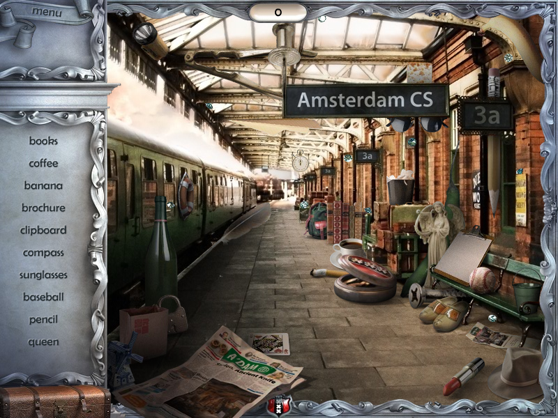 Youda Legend: The Curse of the Amsterdam Diamond (Windows) screenshot: Train station