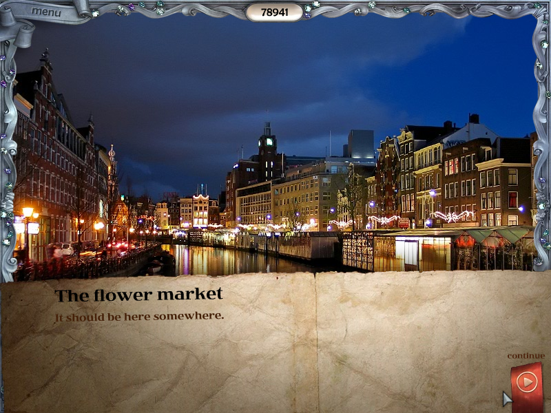 Youda Legend: The Curse of the Amsterdam Diamond (Windows) screenshot: Flower market