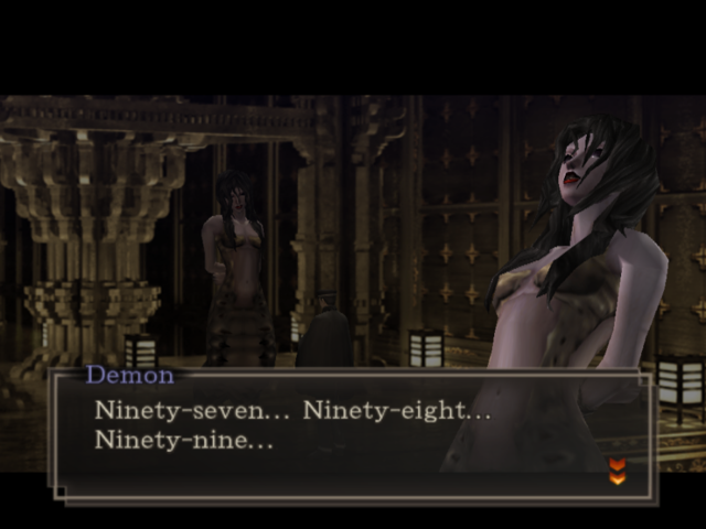 Shin Megami Tensei: Devil Summoner - Raidou Kuzunoha vs. the Soulless Army (PlayStation 2) screenshot: Demoness