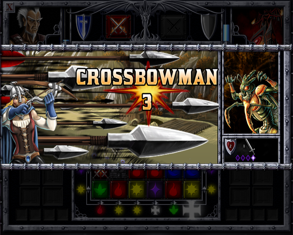 Puzzle Kingdoms (Windows) screenshot: Crossbowman