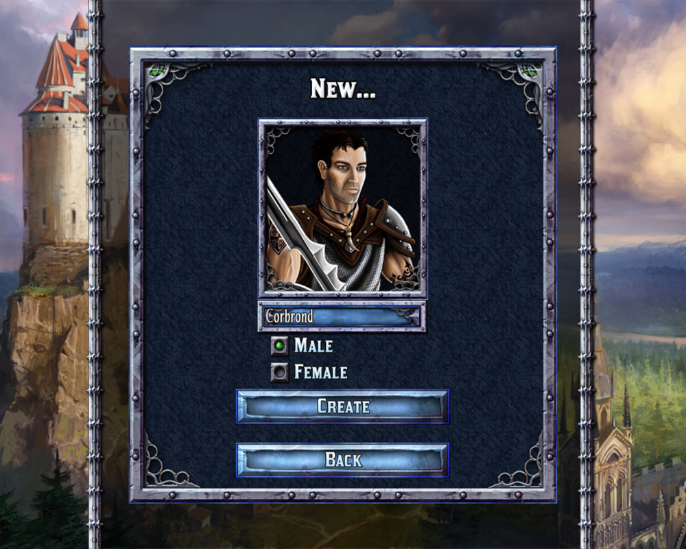 Puzzle Kingdoms (Windows) screenshot: Male avatar