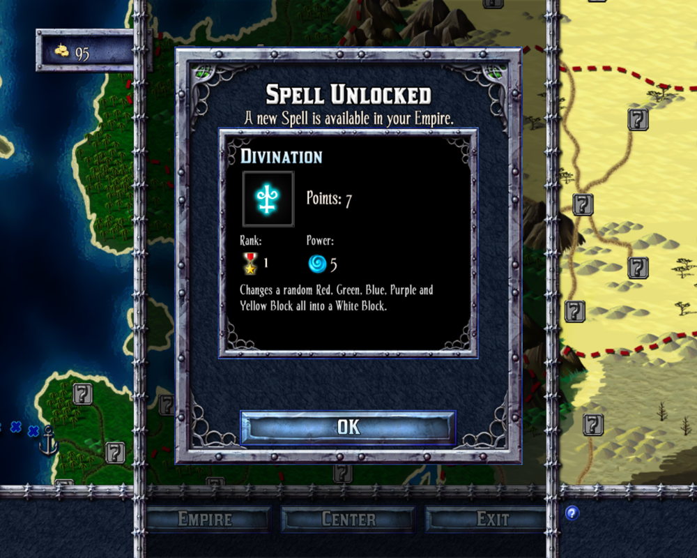 Puzzle Kingdoms (Windows) screenshot: A new spell