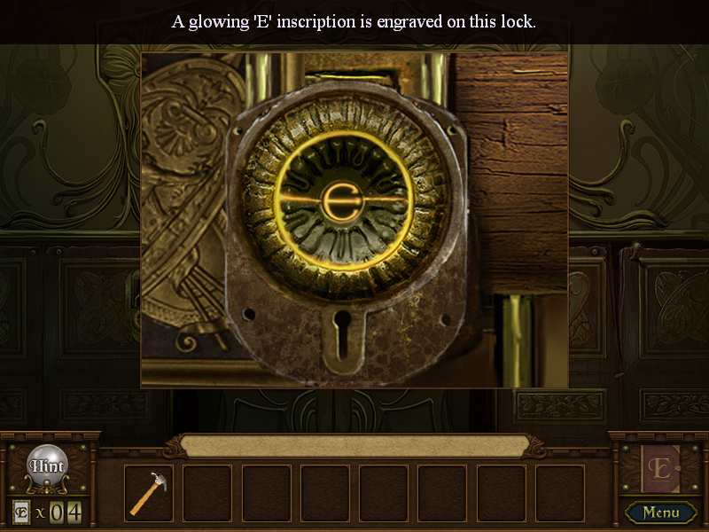 Enlightenus (Windows) screenshot: Engraved lock