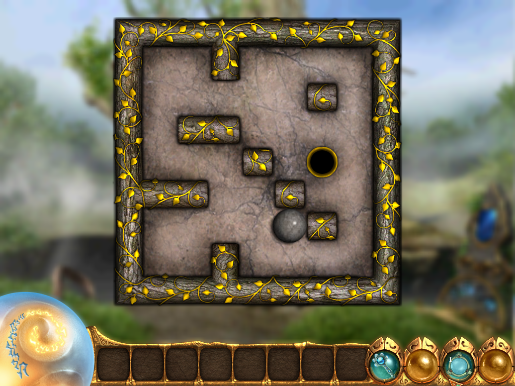 Kuros (Windows) screenshot: Ball puzzle