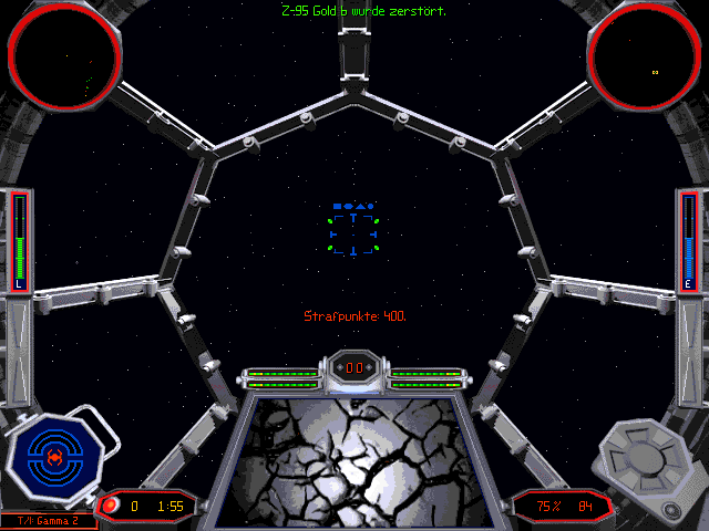 Star Wars: X-Wing Vs. TIE Fighter - Balance of Power Campaigns (Windows) screenshot: They killed my targeting system