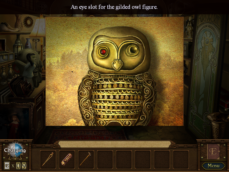 Enlightenus (Windows) screenshot: Owl statue