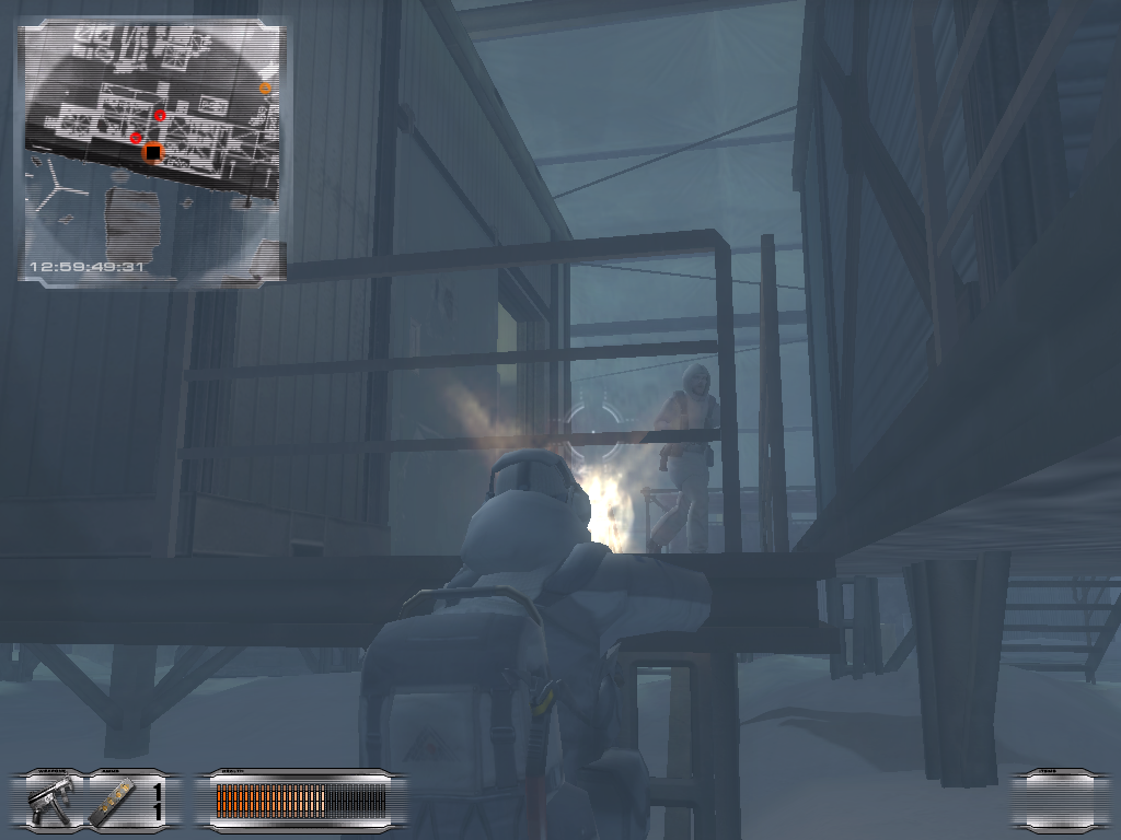 Soldier Elite: Zero Hour (Windows) screenshot: Dude seems surprised.