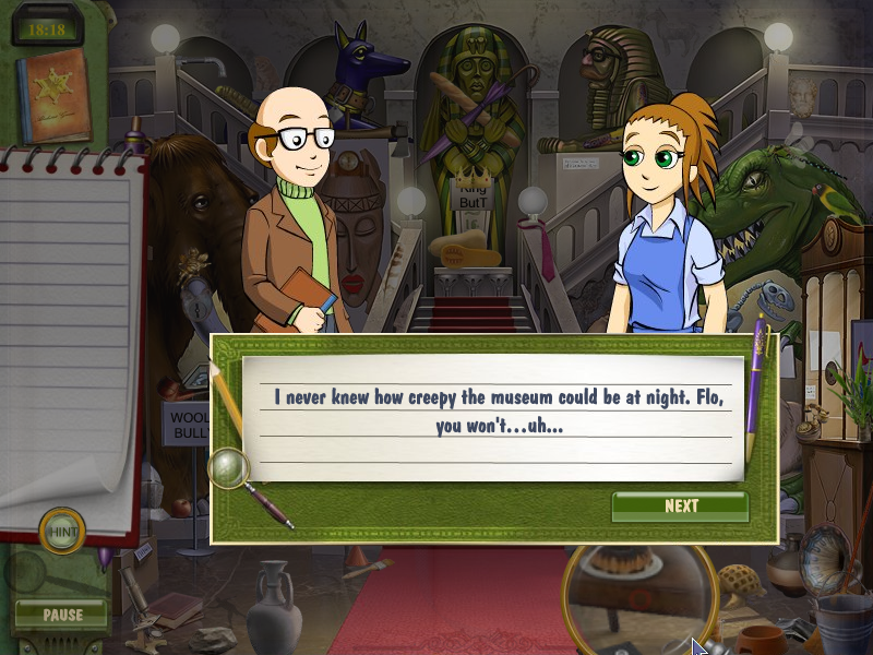 DinerTown Detective Agency (Windows) screenshot: Character dialog