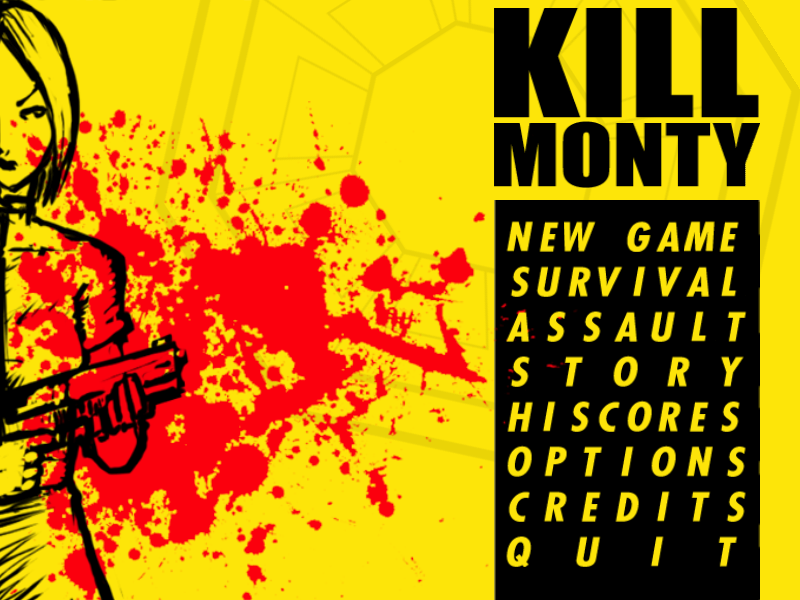 Kill Monty (Macintosh) screenshot: Main Menu