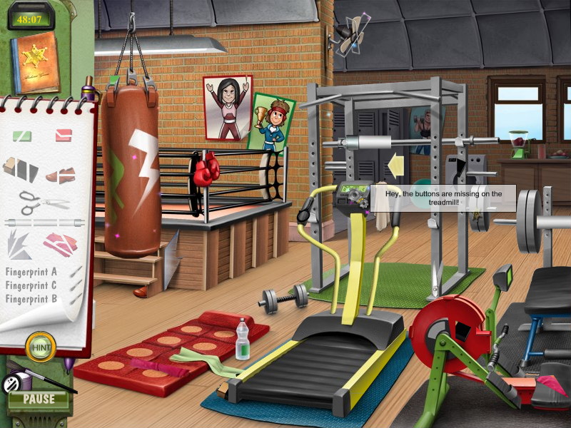 DinerTown Detective Agency (Windows) screenshot: Gym