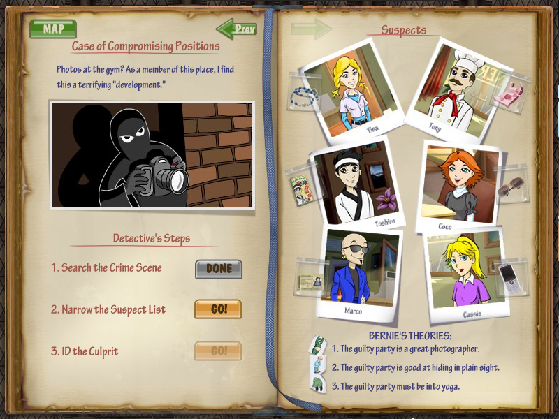 DinerTown Detective Agency (Windows) screenshot: Case of Compromising Positions
