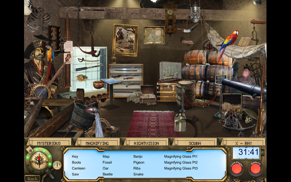 Mysterious Worlds: The Secret of Oak Island (Windows) screenshot: Captain Kidd exhibit