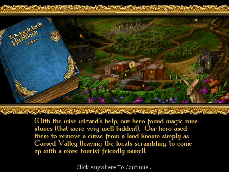 The Magician's Handbook II: BlackLore (Windows) screenshot: Introduction