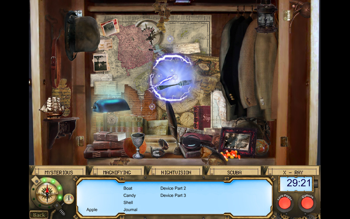 Mysterious Worlds: The Secret of Oak Island (Windows) screenshot: Game start