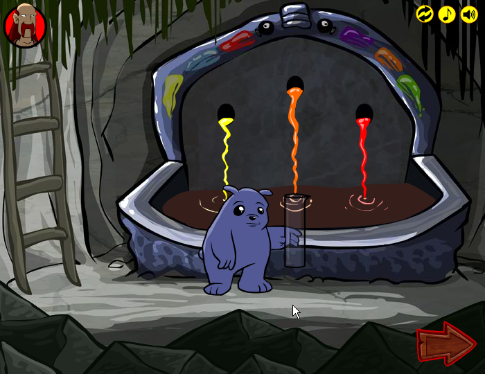 The Several Journeys of Reemus: Chapter 3 - Know Thy Enemy (Browser) screenshot: Fill the tube with colored water.