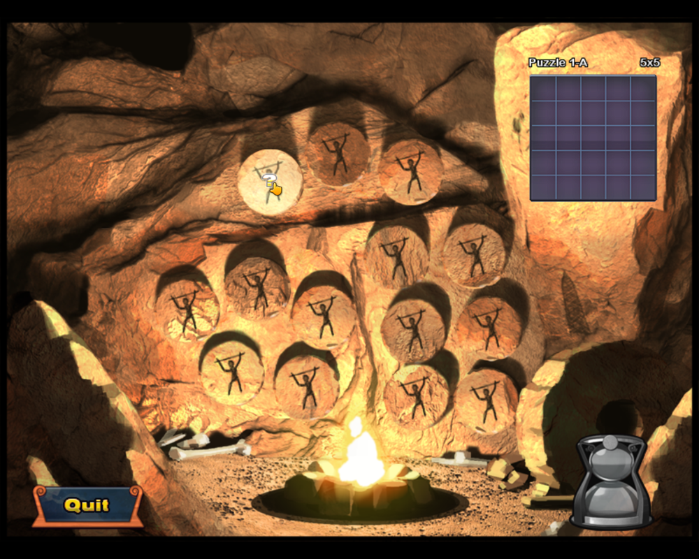 World Mosaics 2 (Windows) screenshot: Cave paintings