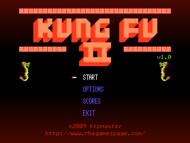Kung Fu II (Windows) screenshot: Title Screen