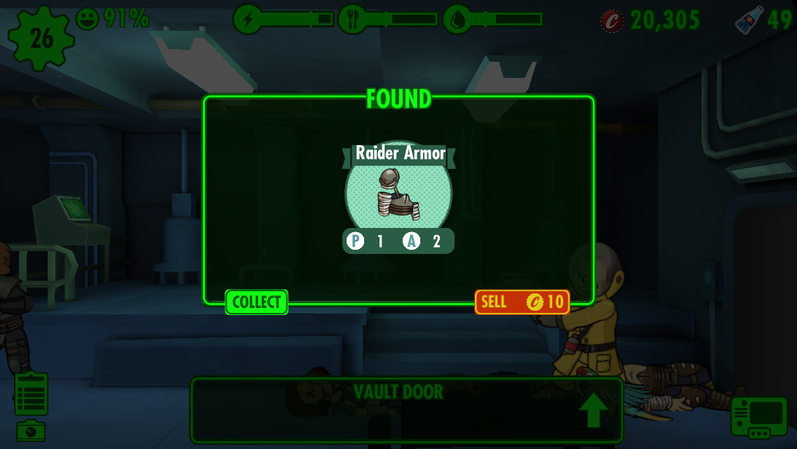 Screenshot of Fallout Shelter (iPhone, 2015) MobyGames