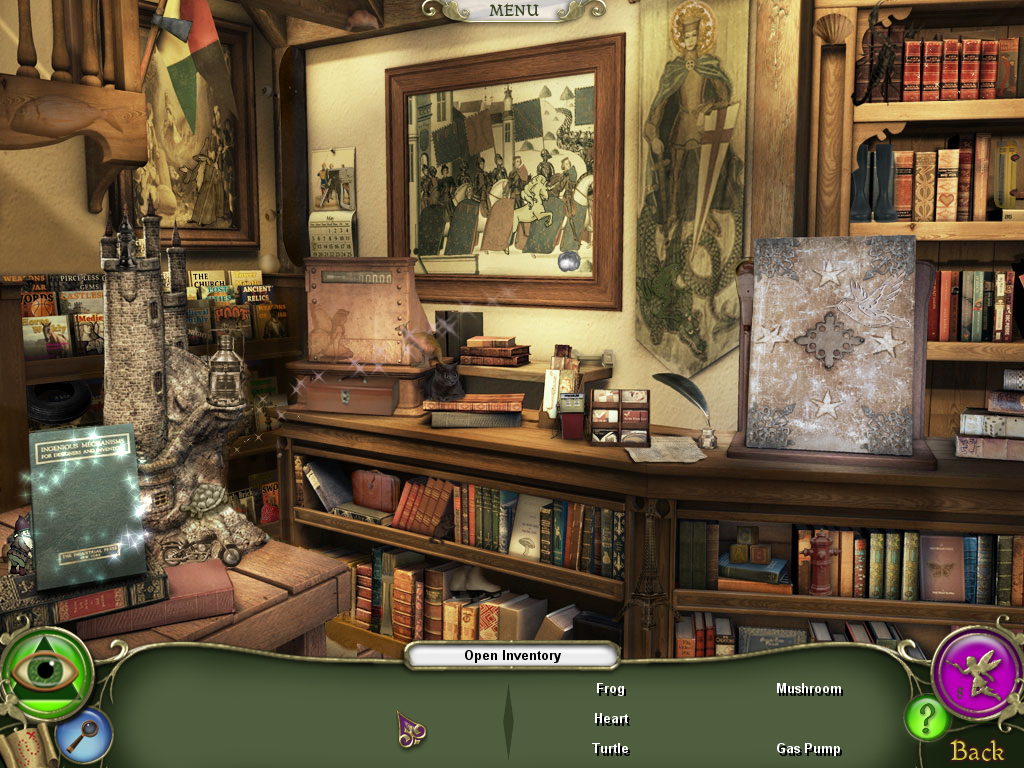 G.H.O.S.T. Chronicles: Phantom of the Renaissance Faire (Windows) screenshot: Library