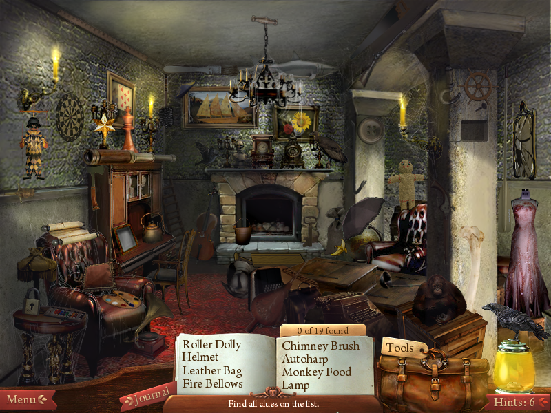 Midnight Mysteries: The Edgar Allan Poe Conspiracy (Windows) screenshot: Secret room