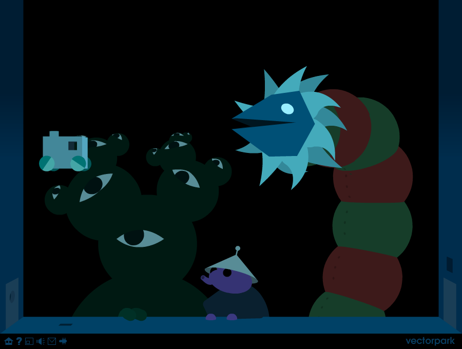 Windosill (Windows) screenshot: The dragon will throw you back. Find a way to distract the characters.
