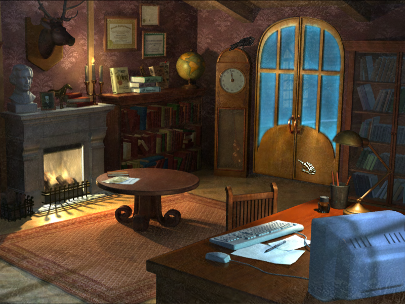 Midnight Mysteries: The Edgar Allan Poe Conspiracy (Windows) screenshot: Office