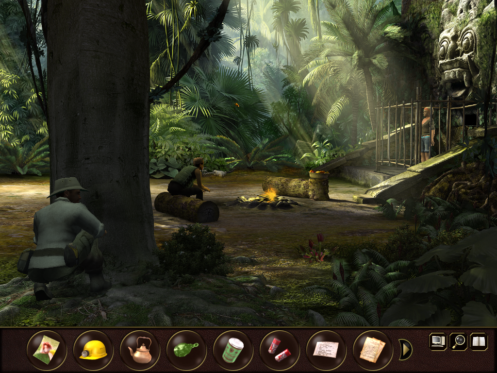 Secret Files 2: Puritas Cordis (Windows) screenshot: Indonesian jungle - Trying to free Sam