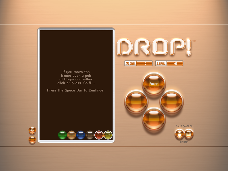 Drop! (Windows) screenshot: The tutorial mode