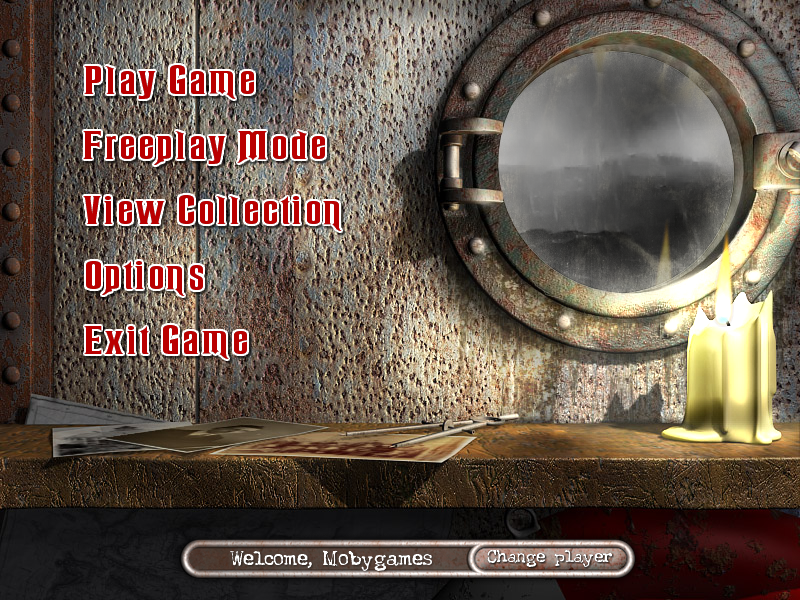 Margrave Manor 2: The Lost Ship (Windows) screenshot: Main menu