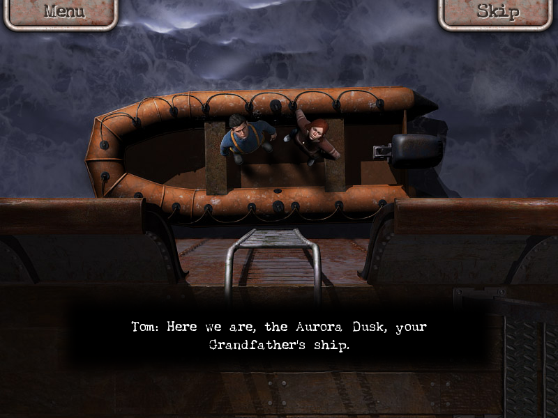 Margrave Manor 2: The Lost Ship (Windows) screenshot: Climbing the ladder.