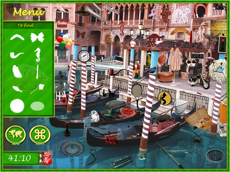 Mysterious City: Vegas (Windows) screenshot: Gondolas
