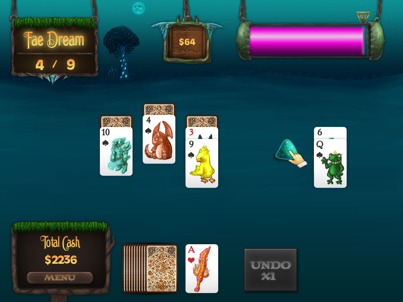 Faerie Solitaire (Windows) screenshot: Some resources