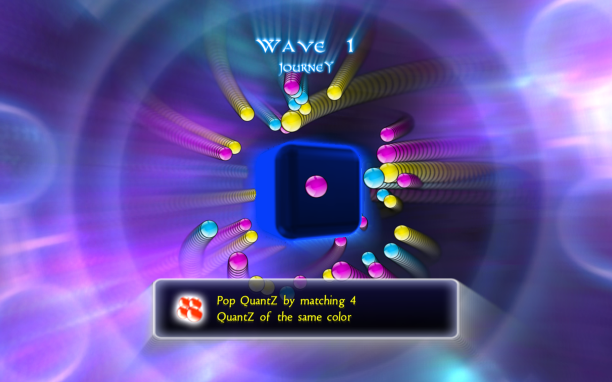 Quantz (Windows) screenshot: Wave 1 - Journey