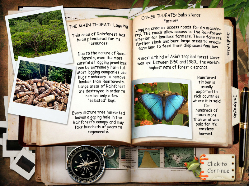 EcoRescue: Project Rainforest (Windows) screenshot: Ecology information