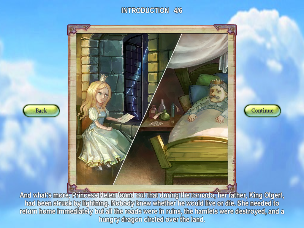 My Kingdom for the Princess (Windows) screenshot: Sick king
