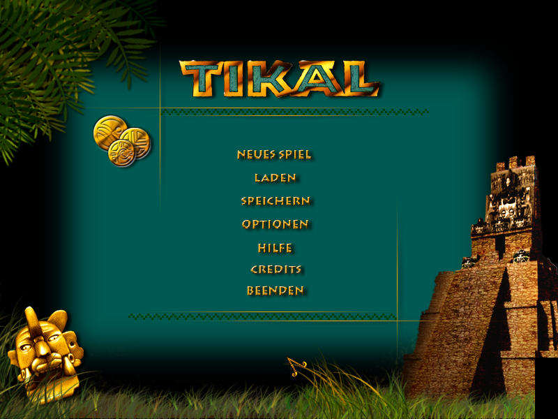 Expedition nach Tikal (Windows) screenshot: Main menu