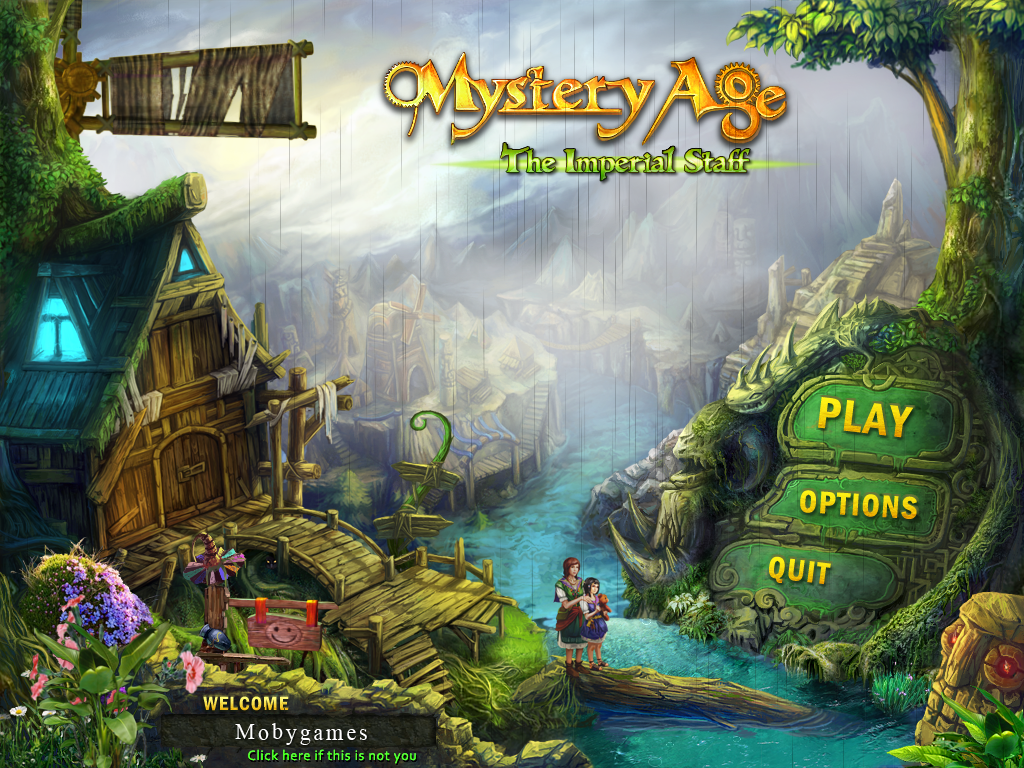 Mystery Age: The Imperial Staff (Windows) screenshot: Main menu
