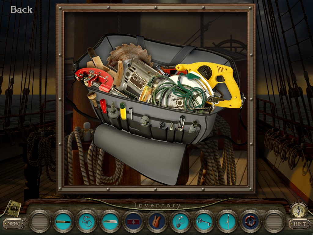 The Mystery of the Mary Celeste (Windows) screenshot: Tool bag