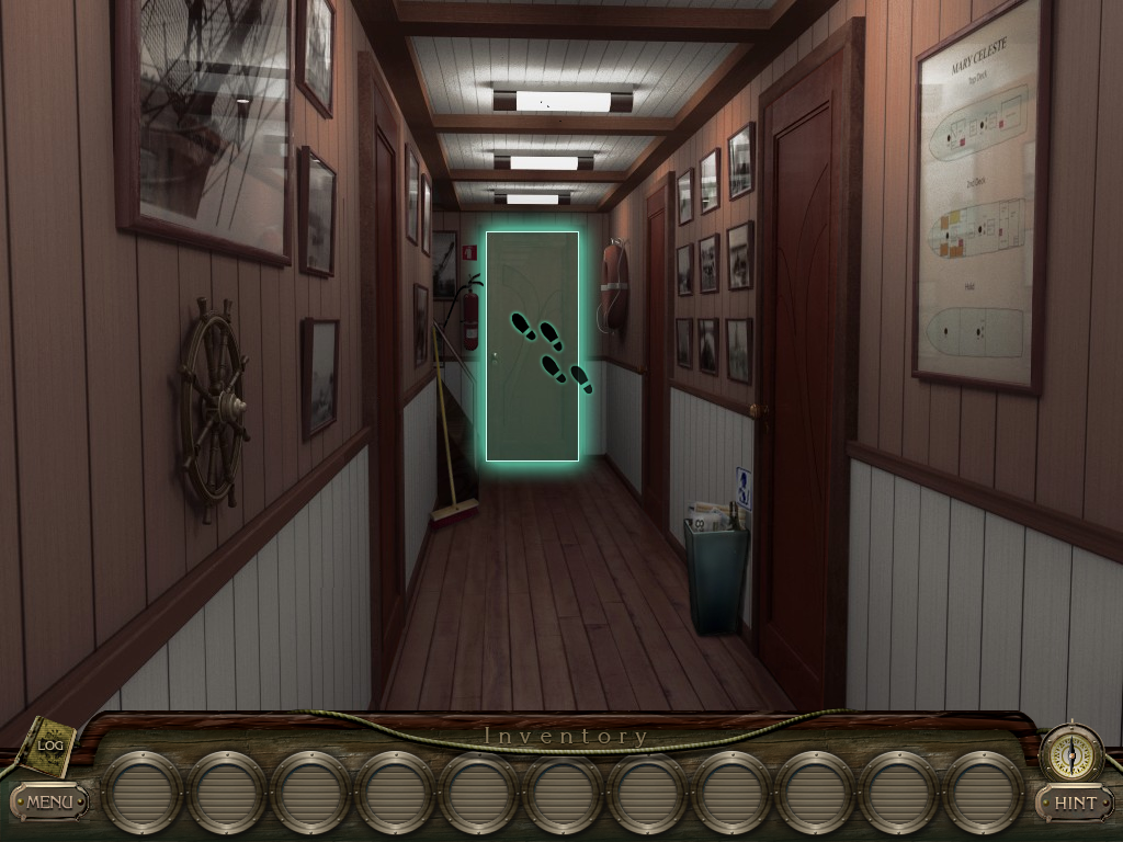 The Mystery of the Mary Celeste (Windows) screenshot: Corridor