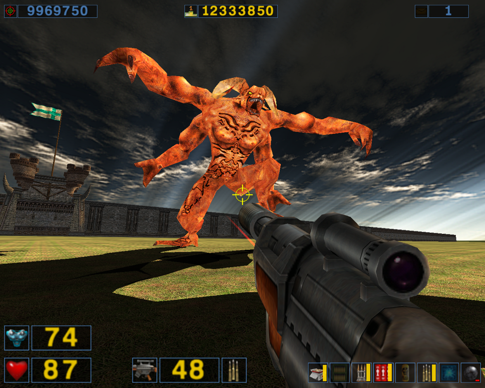 Serious Sam: The Second Encounter (Windows) screenshot: Huge enemy