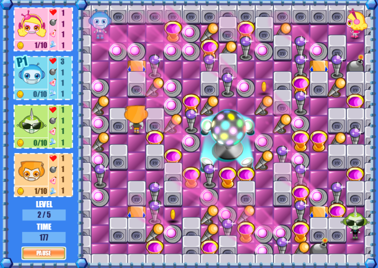 Bomb It 2 (Browser) screenshot: Start of level 2