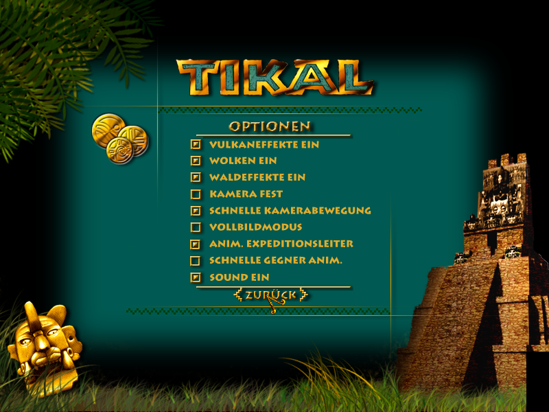 Expedition nach Tikal (Windows) screenshot: Options