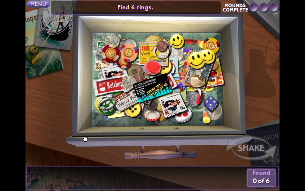 Little Shop: World Traveler (Windows) screenshot: Shake-It mini-game