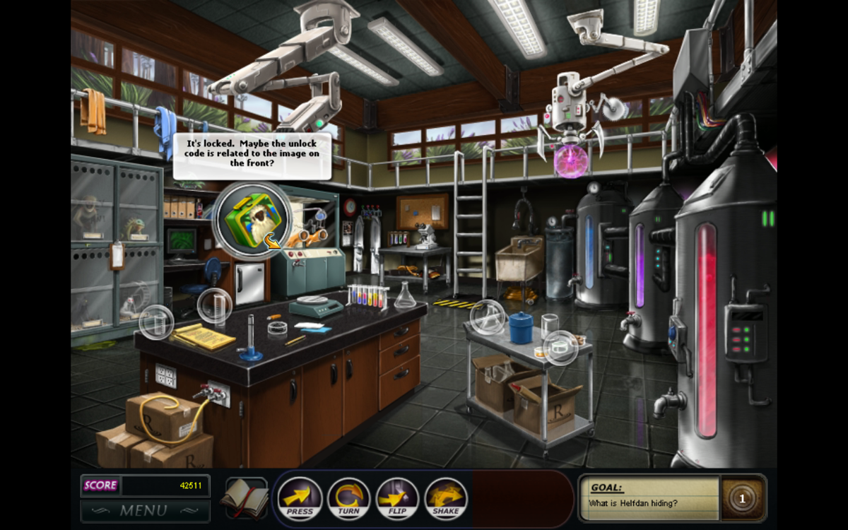 Nancy Drew Dossier: Resorting to Danger! (Windows) screenshot: Laboratory