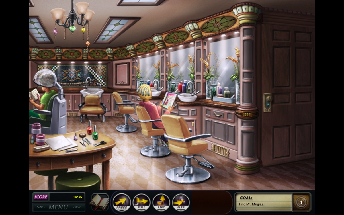 Nancy Drew Dossier: Resorting to Danger! (Windows) screenshot: Beauty saloon