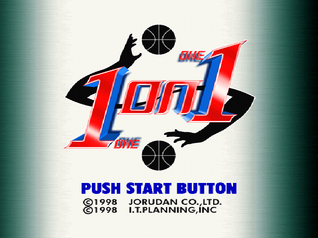 1 on 1 (PlayStation) screenshot: Title screen