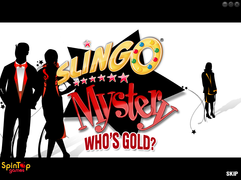Slingo Mystery: Who's Gold? (Windows) screenshot: Title screen