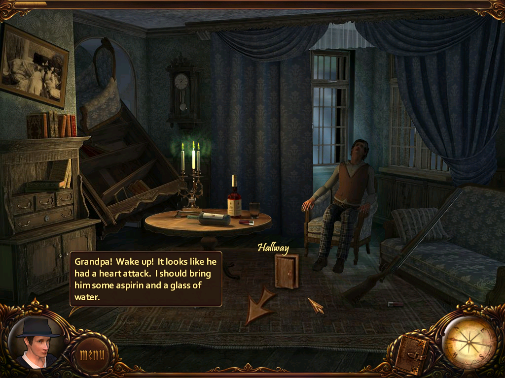 Vampire Saga: Pandora's Box (Windows) screenshot: Comatose old man